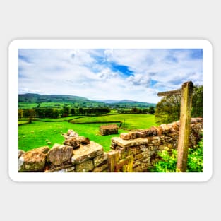 The Yorkshire Dales National Park Hawes Walk Sticker